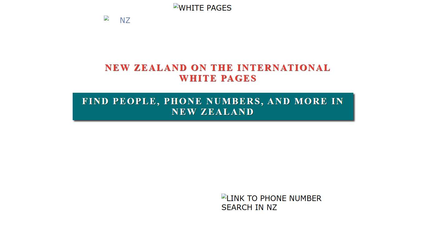 NZ White Pages - Find people, phone numbers, information