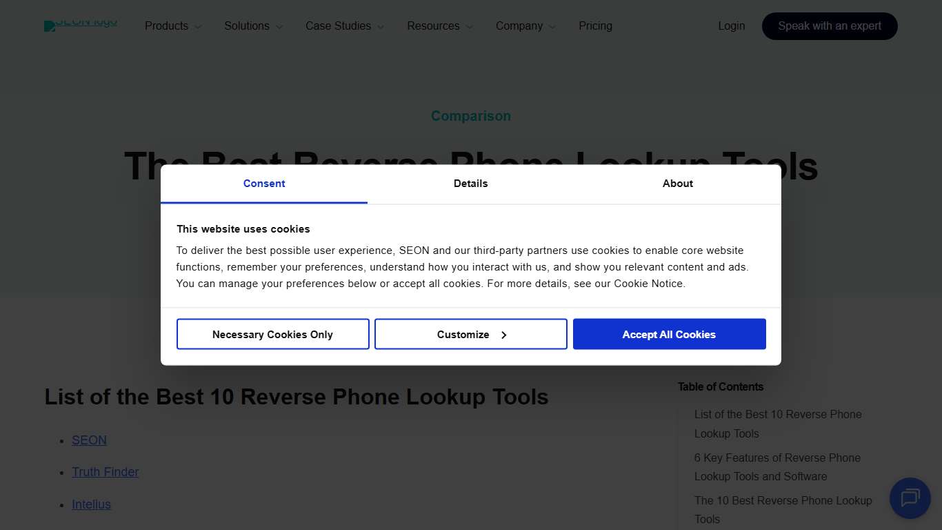 The Best Reverse Phone Lookup Tools 2023 - SEON