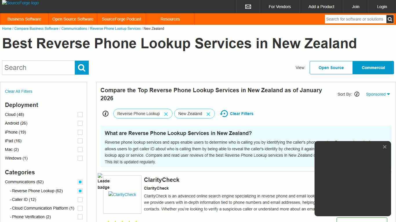 Best Reverse Phone Lookup Services in New Zealand of 2026 - Reviews & Comparison